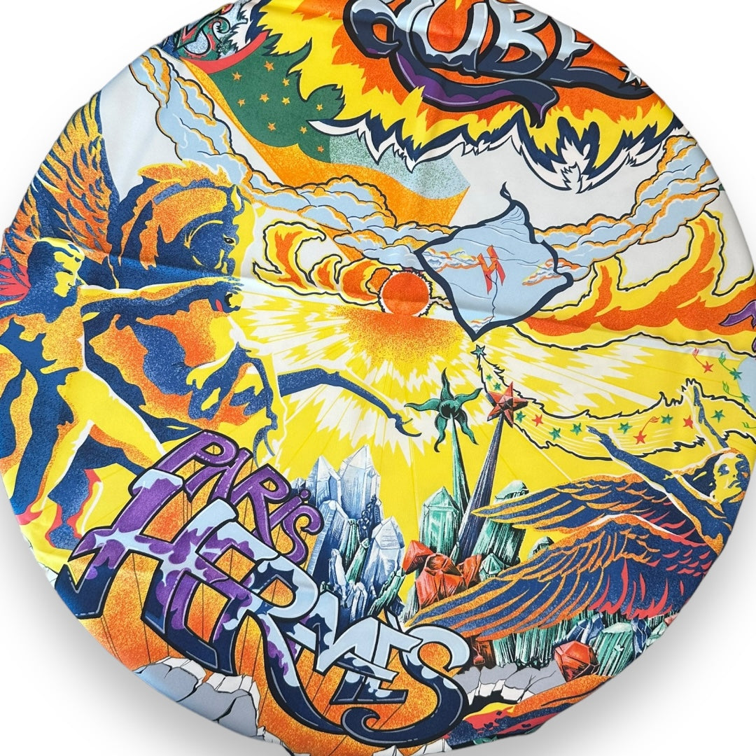 Hermes Alfee 25th Anniversary Aube Libre Comme L’ange 100% Silk Scarf