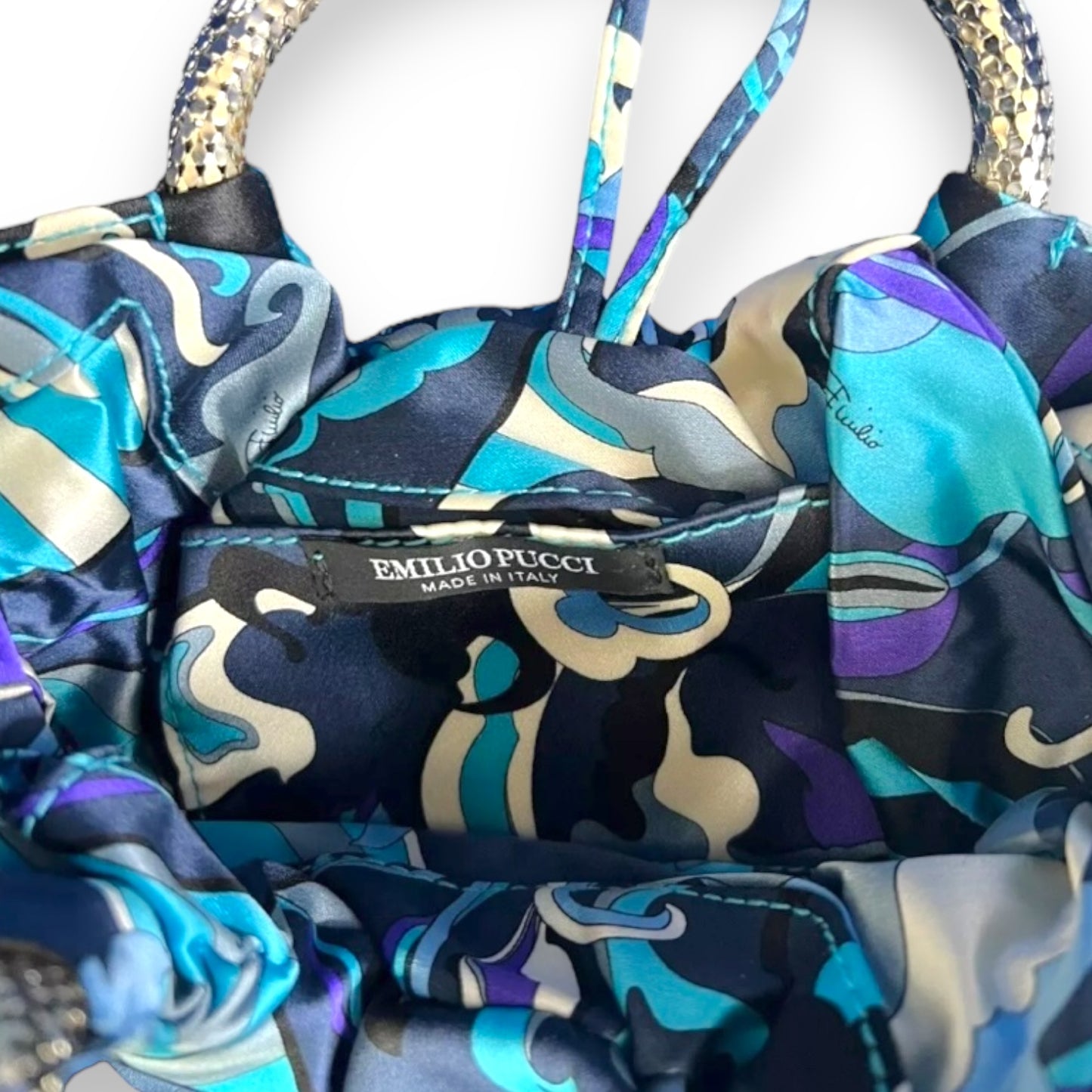 Emilio Pucci Vintage Abstract Silk Evening Bag