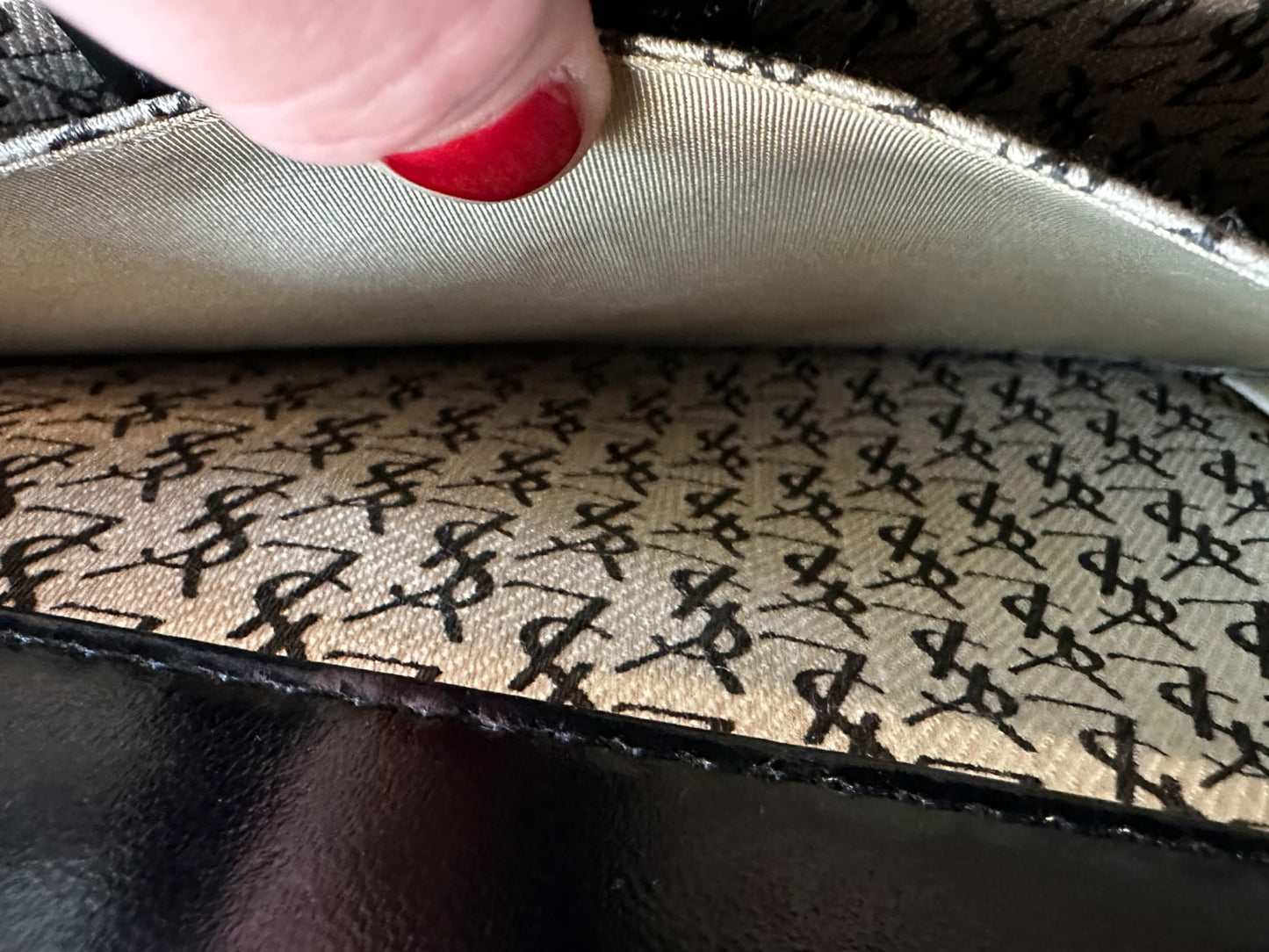 YSL Vintage Leather Clutch