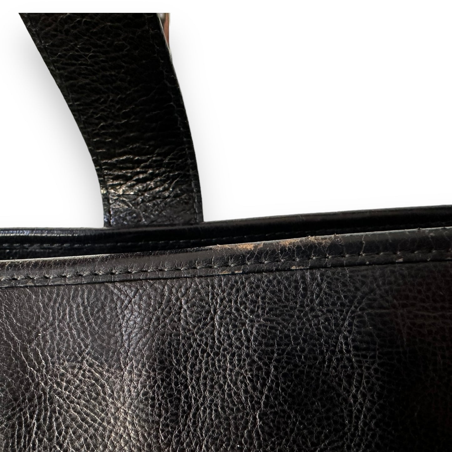 YSL Vintage Leather Buckle Shoulder Bag