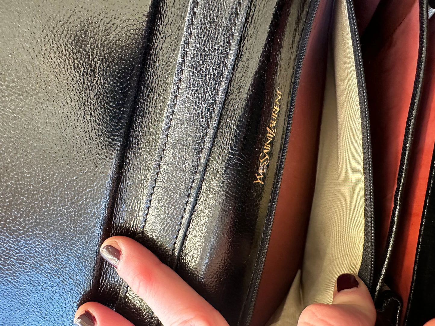YSL Vintage Leather Shoulder Bag