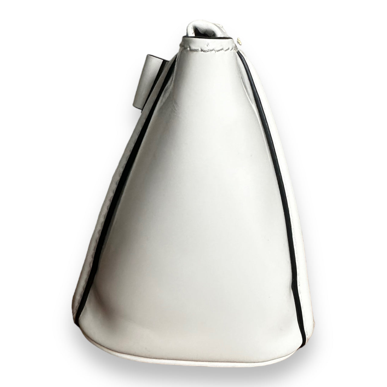 Prada White Patent Leather Pouch