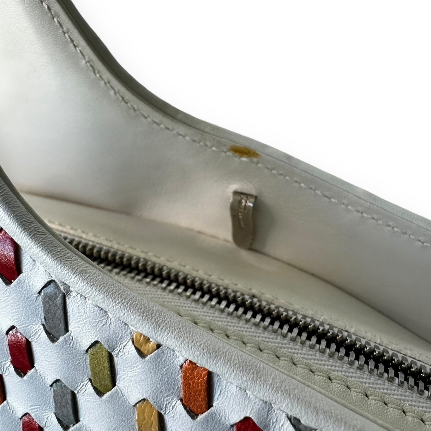 Salvatore Ferragamo Multicolor Woven Leather Handbag