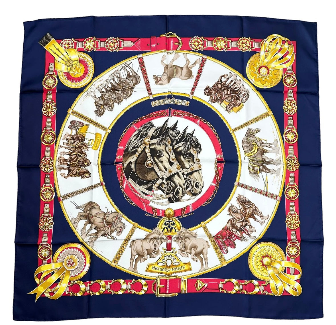 Hermes 100% Silk Scarf