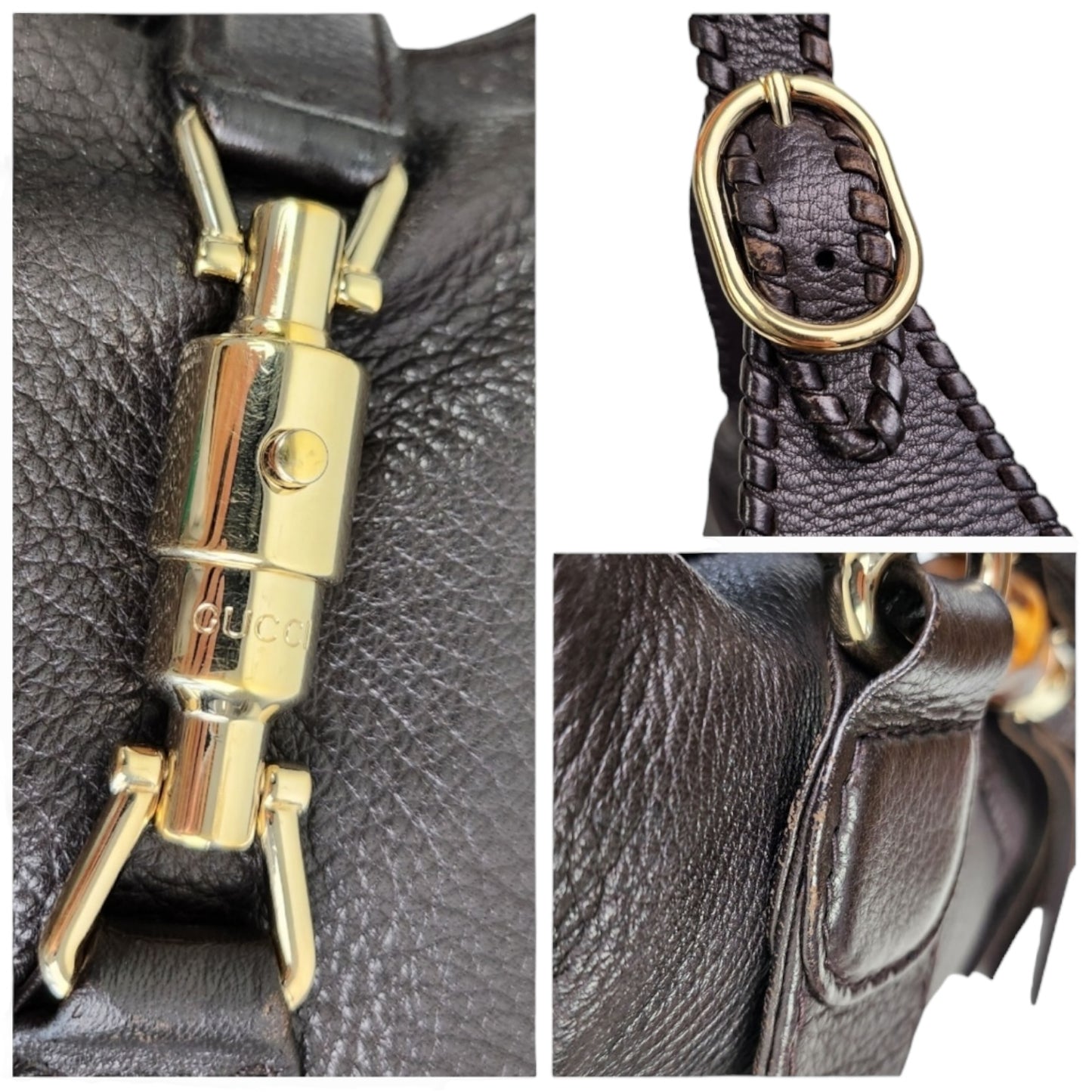 Gucci Bamboo Leather Jackie 2-Way Bag