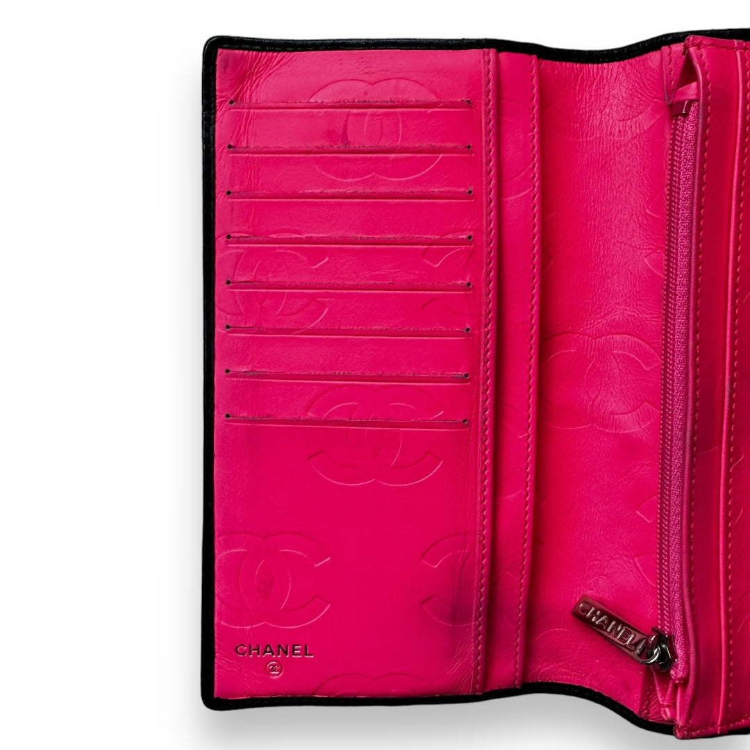 Chanel Lambskin Long Bi-Fold Wallet