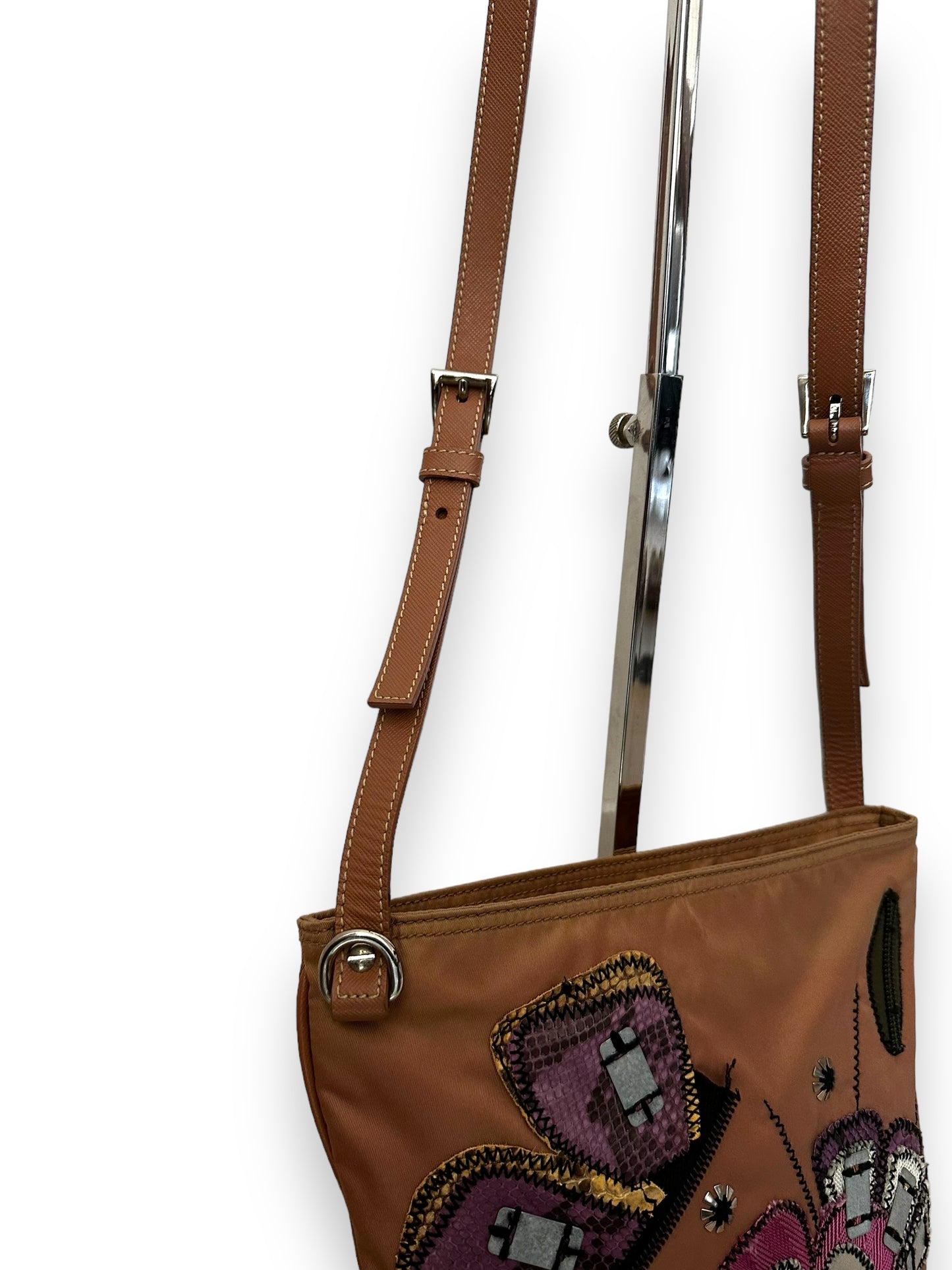 Prada Tessuto Nylon Patchwork Crossbody