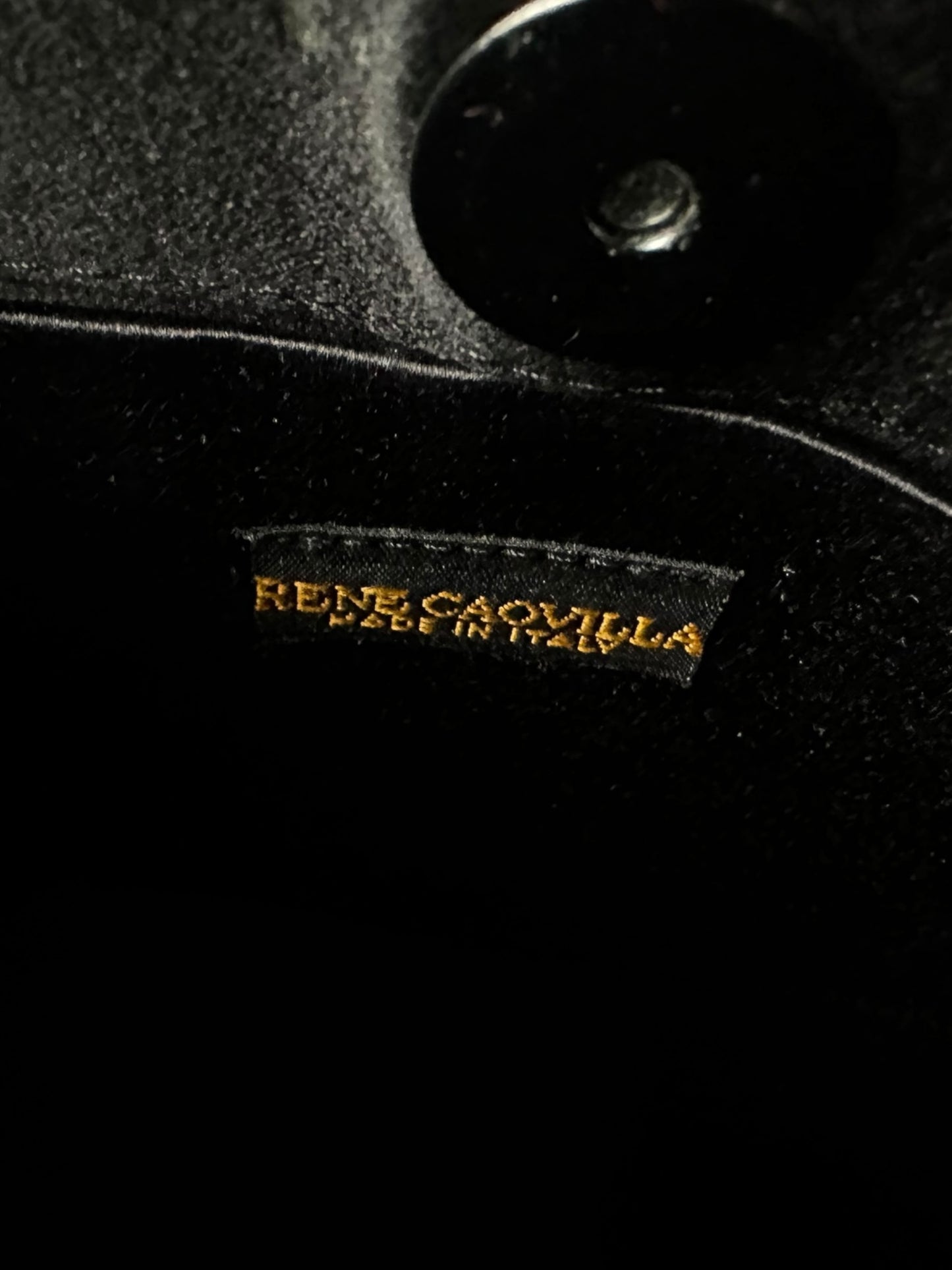 René Caovilla Silk Embroidered Shoulder Bag