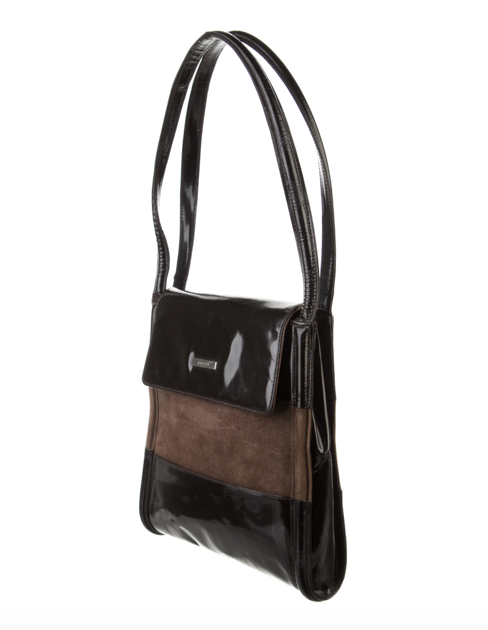 Gucci Patent Flap Shoulder Bag