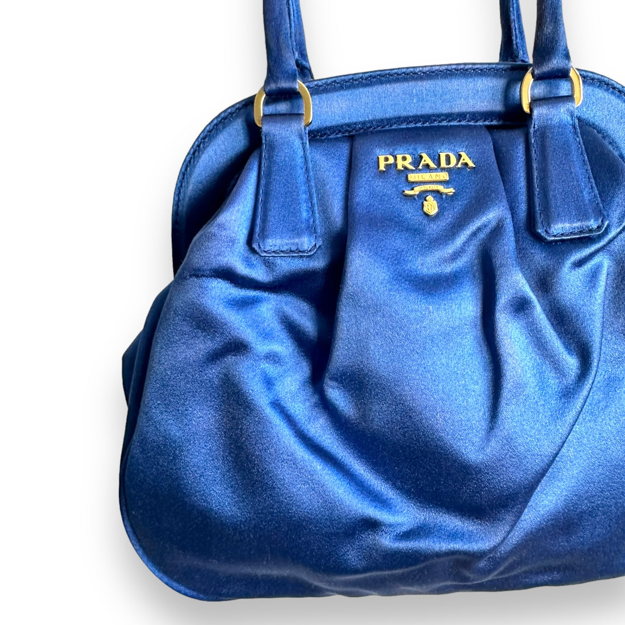 Prada Vintage Ruffled Silk Handbag