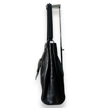 YSL Vintage Leather Buckle Shoulder Bag