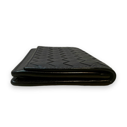 Bottega Veneta Brown Nappa Intrecciato Compact Flap Wallet
