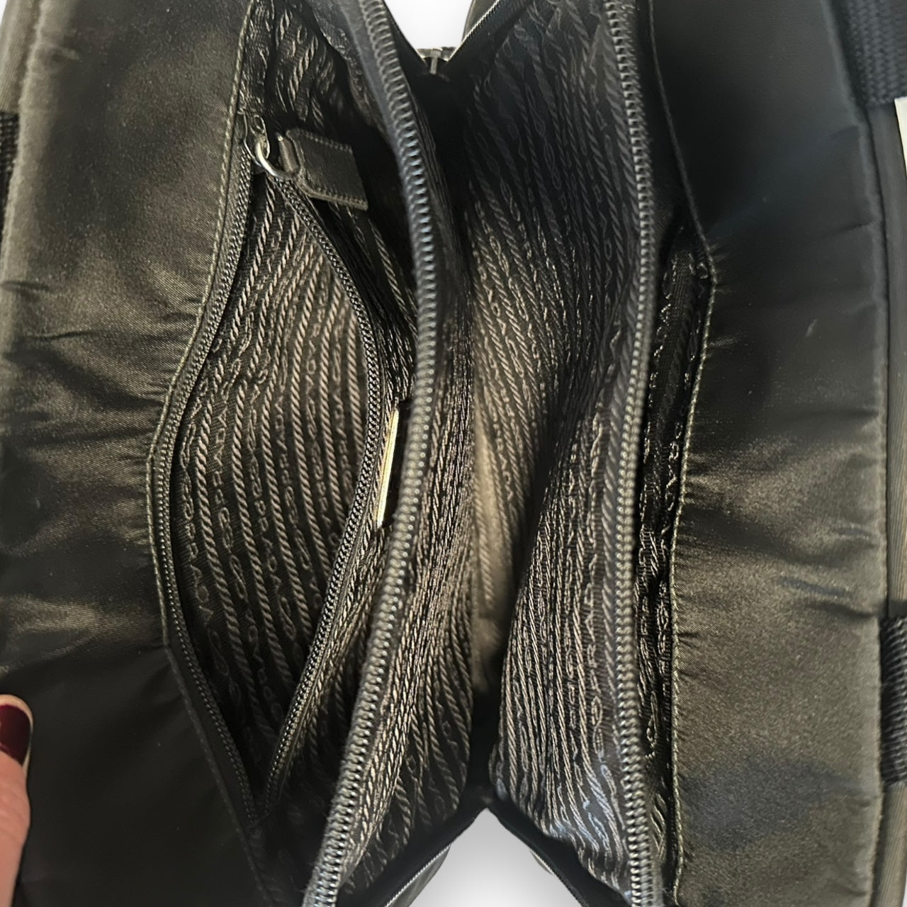 Prada Black Nylon Tessuto Handbag