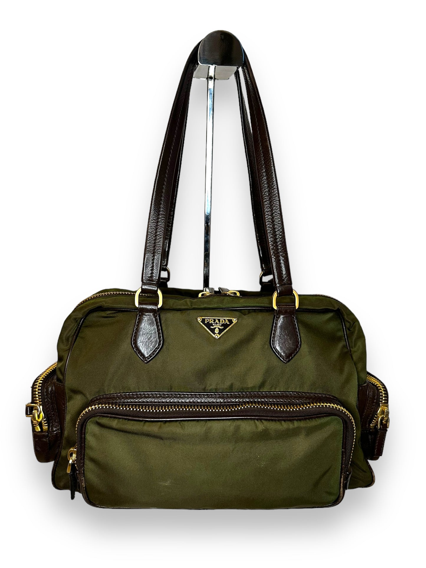 Prada Vintage Nylon Cargo Shoulder Bag