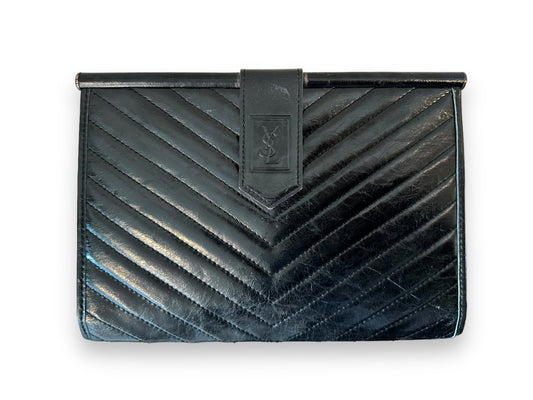 YSL Vintage Leather Clutch