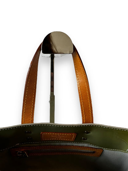 Louis Vuitton Green Brentwood Vernis Top Handle Bag