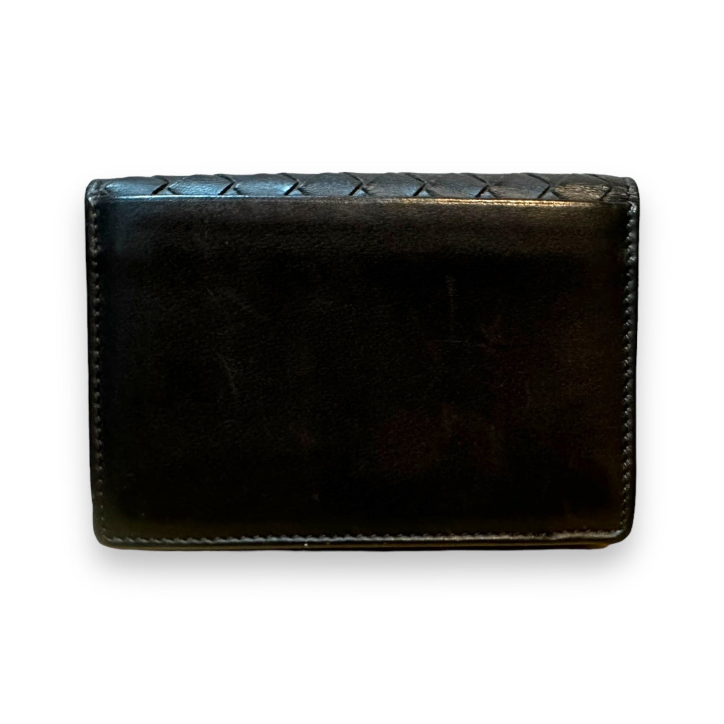 Bottega Veneta Brown Nappa Intrecciato Compact Flap Wallet