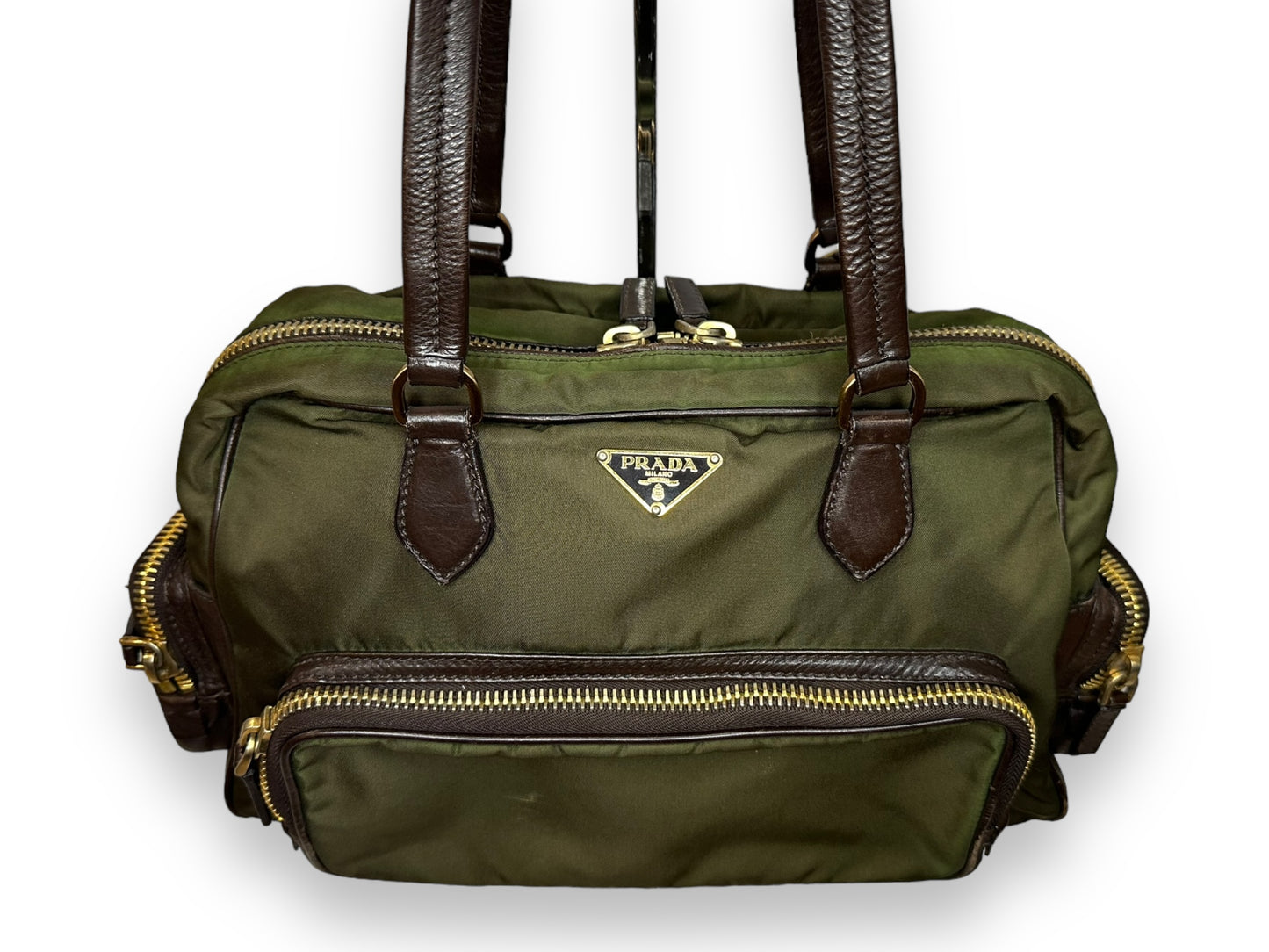 Prada Vintage Nylon Cargo Shoulder Bag