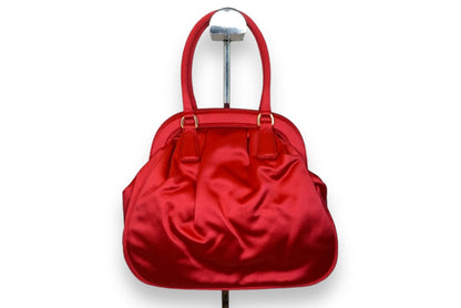 Prada Vintage Ruffled Silk Handbag