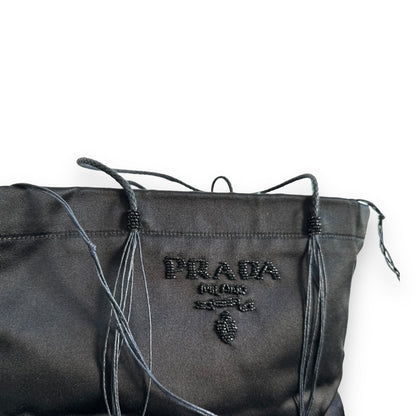 Prada Vintage Silk Beaded Handbag