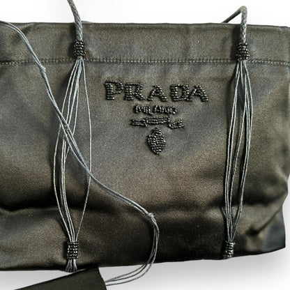 Prada Vintage Silk Beaded Handbag